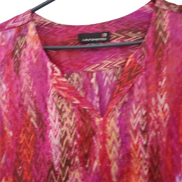 Laura Petites Vibrant Print Sleeveless Blouse - Picture 4 of 9